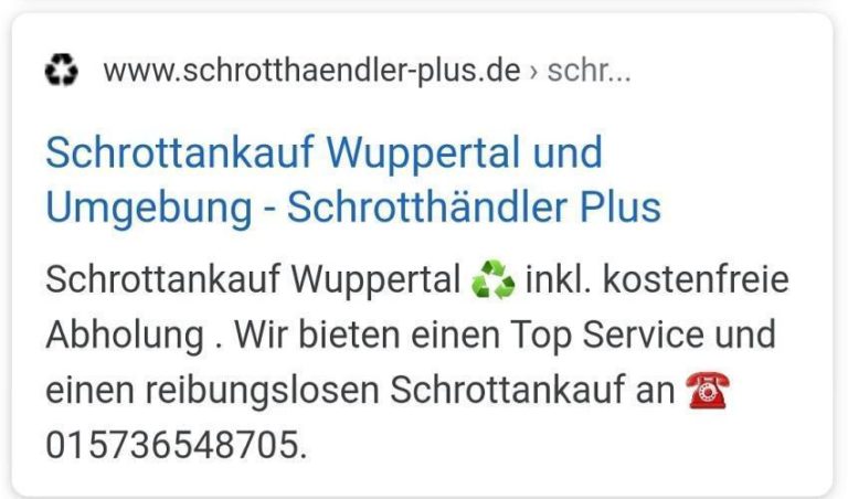 Schrottankauf in Wuppertal  – Machen Sie mit Ihrem Schrott bares Geld!