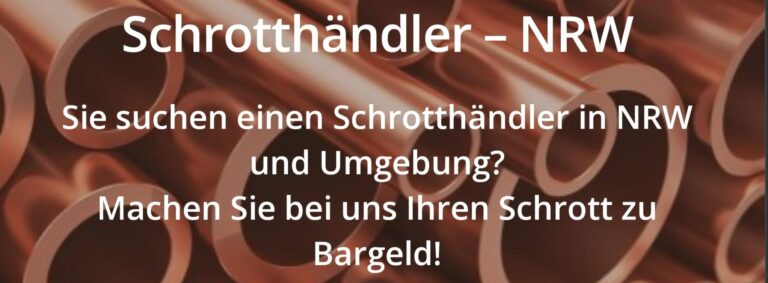 Platzgewinn durch Schrottabholung: NRW macht es möglich in Hamm!